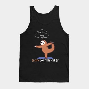 Contortionist Shirt Funny Sloth Bending Yoga Chris Tank Top